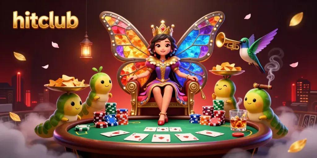Experience hitclub's enchanting casino atmosphere with vibrant characters and thrilling game elements.
