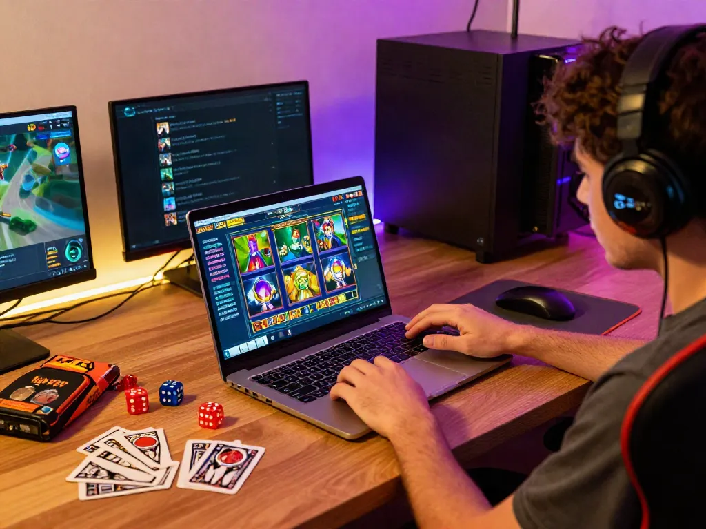 Engaging gaming atmosphere on https://da88z.net/ with player enjoying slot games.