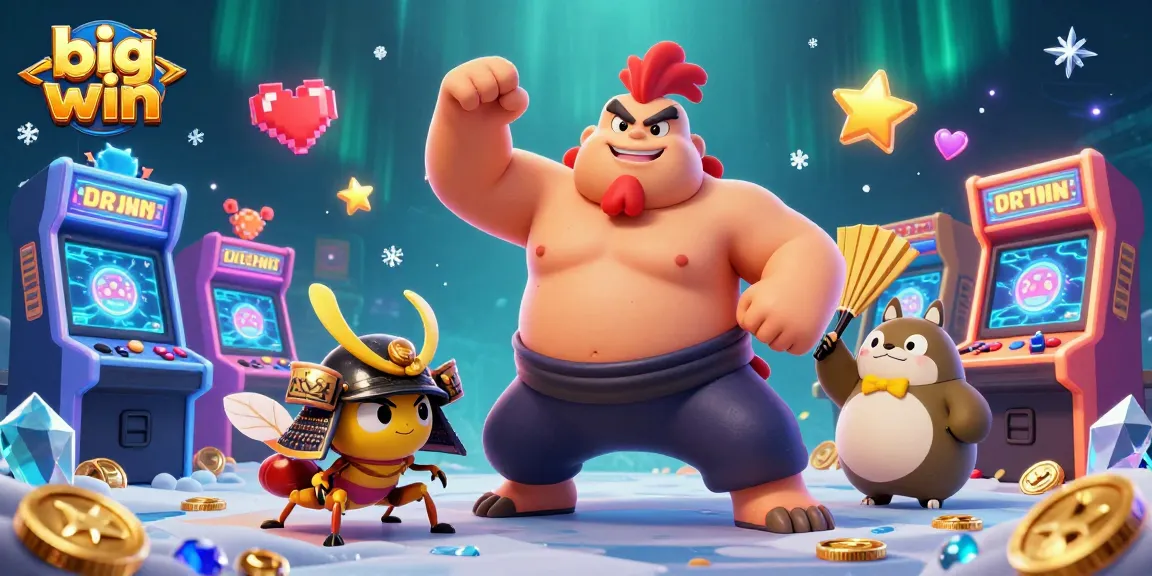 Experience exciting gameplay at big win casino with vibrant characters and retro arcade elements.